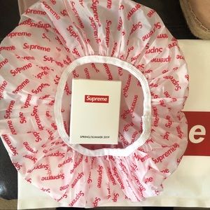 NWT Supreme logo shower cap